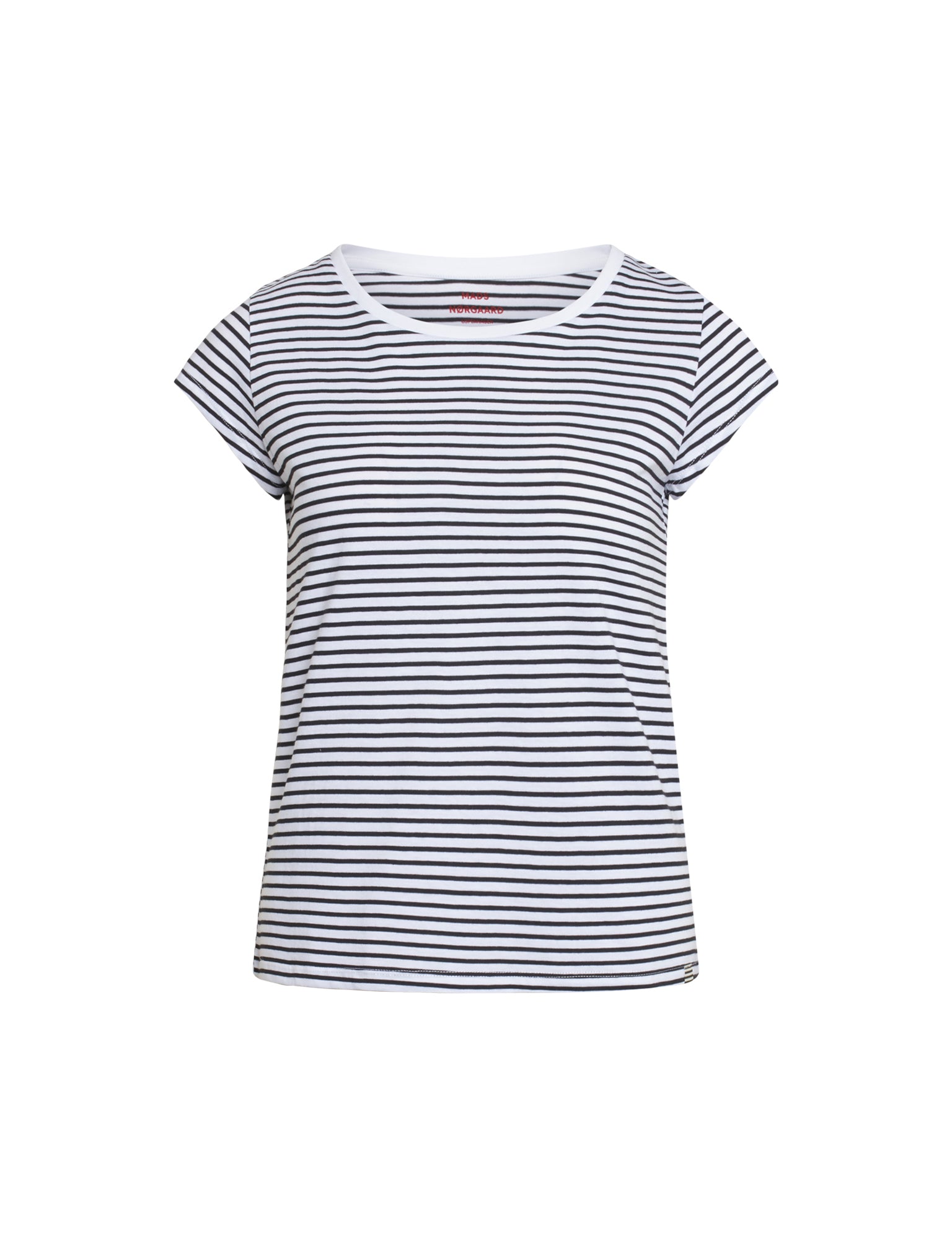 Organic Favorite Stripe Teasy t-shirt - hvid/sort